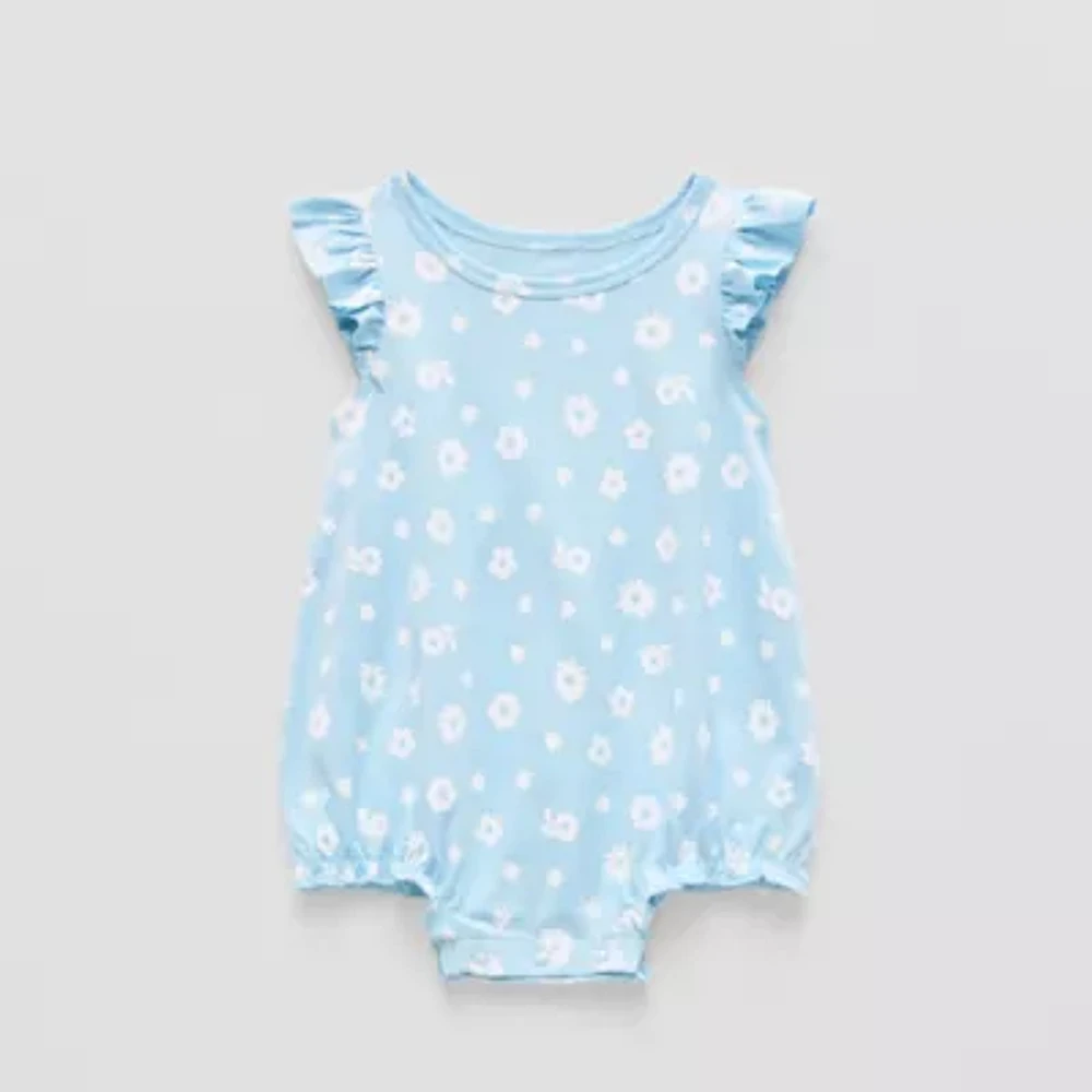 Okie Dokie Baby Girls Short Sleeve Romper