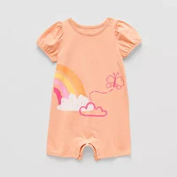 Okie Dokie Baby Girls Short Sleeve Romper