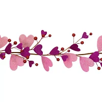 Northlight Glittered Hearts And Berries Valentines Day Indoor Garland