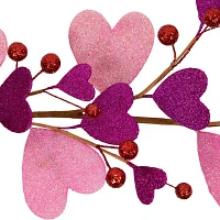 Northlight Glittered Hearts And Berries Valentines Day Indoor Garland