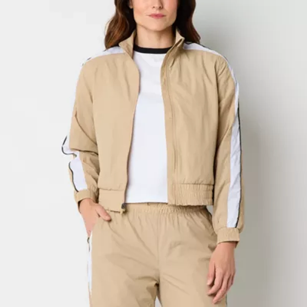 Xersion Womens Woven Lightweight Track Jacket