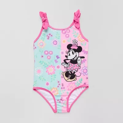 Disney Collection Little & Big Girls Minnie Mouse One Piece Swimsuit