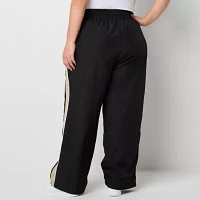 Xersion Womens Plus Woven High Rise Straight Track Pant