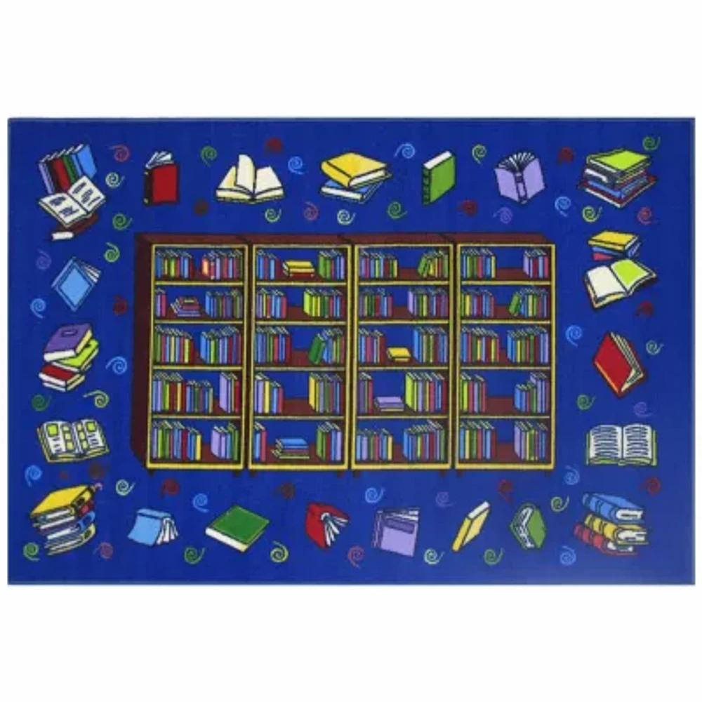 Reading Time Indoor Rectangular Accent Rug