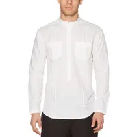 Cubavera Mens Long Sleeve Popover