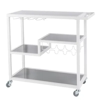 Holly & Martin Zephs Metal-Top Serving Cart