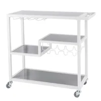 Holly & Martin Zephs Metal-Top Serving Carts