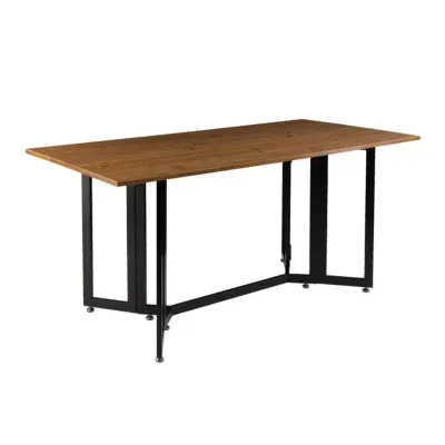 Holly & Martin Driness Drop Leaf Wood-Top Dining Table