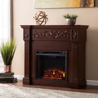 Carved Electric Fireplace