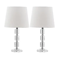 Oblong Crystal Cube Lamp- Set of 2