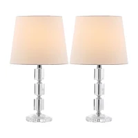 Oblong Crystal Cube Lamp- Set of 2