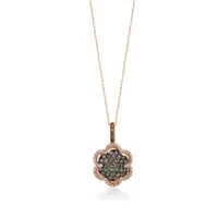 Le Vian® Grand Sample Sale™ Chocolate Diamonds® & Vanilla Diamonds® Pendant set in 14K Strawberry Gold®