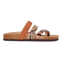 Arizona Jean Co Fabian Womens Adjustable Strap Footbed Sandals