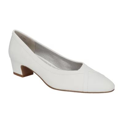 Easy Street Womens Myrtle Block Heel Pumps