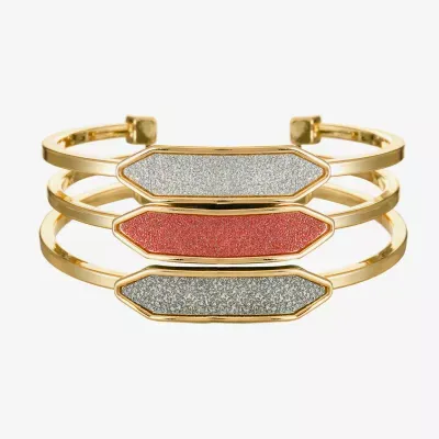 Monet Jewelry Gold Tone 3-pc. Cuff Bracelet