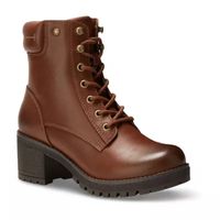 Eastland Womens Brynn Stacked Heel Lace Up Boots