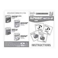 Briarpatch Scholastic Alphabet Match-Up Game Card Game