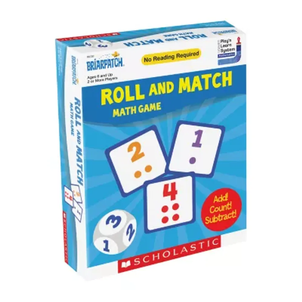 Briarpatch Scholastic Roll And Match Math Game Brain Game