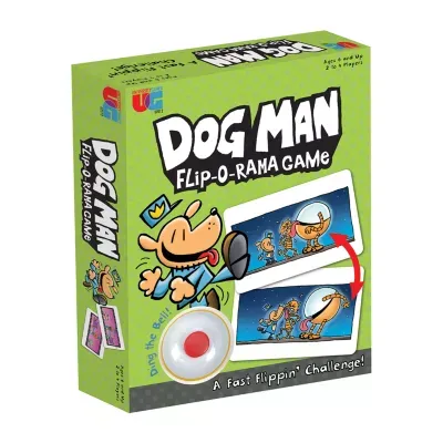 University Games Dog Man Flip-O-Rama Game 64-pc. Card Game