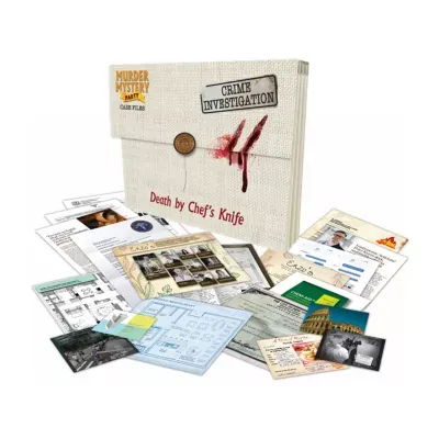 University Games Murder Mystery Party Case Files: Death By Chef'S Knife Board Game