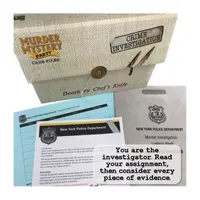 University Games Murder Mystery Party Case Files: Death By Chef'S Knife Board Game