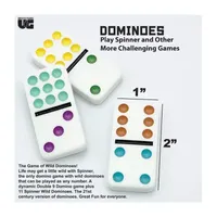 University Games Spinner - The Game Of Wild Dominoes! Dominoes