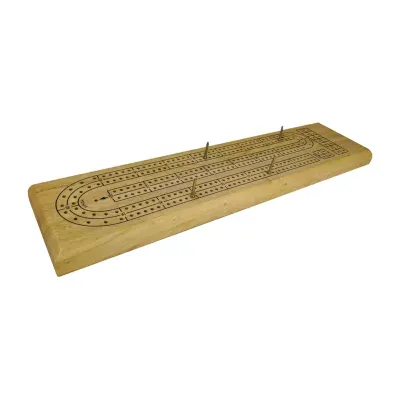 Areyougame.Com Solid Wood Cribbage Board Game