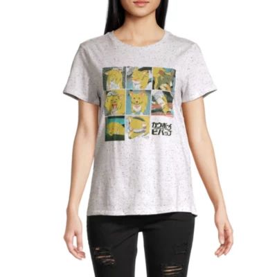 Juniors Cowboy Bebop Boyfriend Womens Crew Neck Short Sleeve Graphic T-Shirt