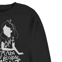 Mens Crew Neck Long Sleeve Alice Wonderland Sweatshirt