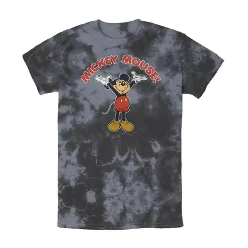 Mens Short Sleeve Mickey Mouse Graphic T-Shirt