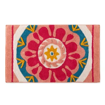 Distant Lands Warm Medallion Bath Rug