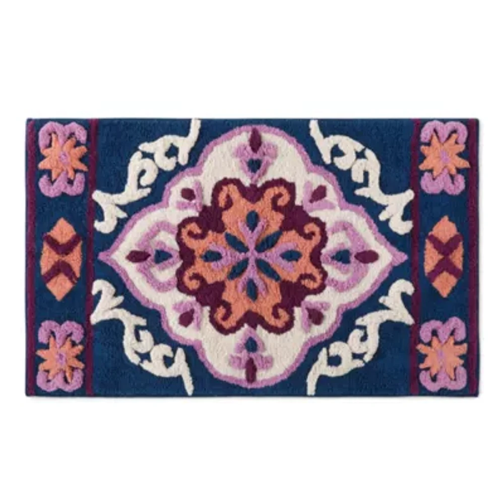 Distant Lands Diamond Medallion Bath Rug