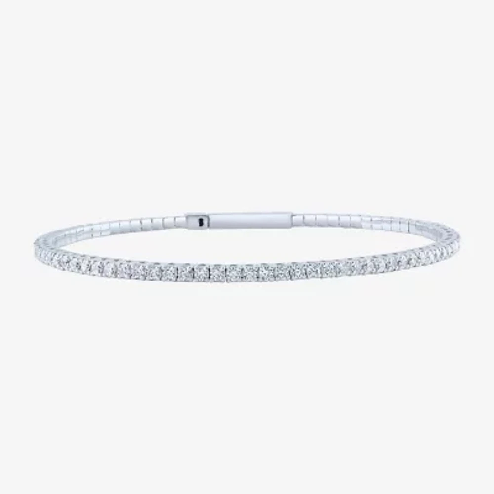 (H-I / Si2-I1) 2 CT. T.W. Lab Grown White Diamond 10K White Gold 6 3/4 Inch Tennis Bracelet