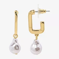 Bijoux Bar Delicates Simulated Pearl Drop Earrings