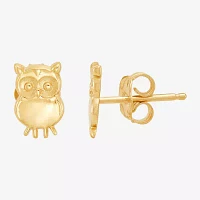 10K Gold 7.4mm Stud Earrings