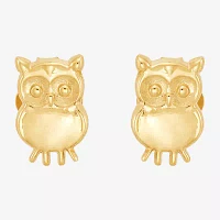 10K Gold 7.4mm Stud Earrings