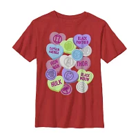 Disney Collection Little & Big Boys Crew Neck Short Sleeve Avengers Graphic T-Shirt