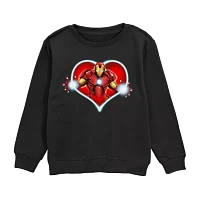 Disney Collection Little & Big Boys Crew Neck Short Sleeve Iron Man Graphic T-Shirt
