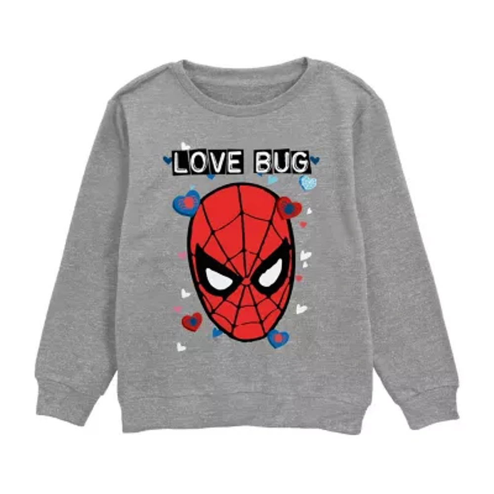 Disney Collection Little & Big Boys Crew Neck Short Sleeve Spiderman Graphic T-Shirt