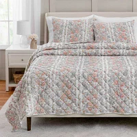 Martha Stewart Lula Floral Reversible Quilt