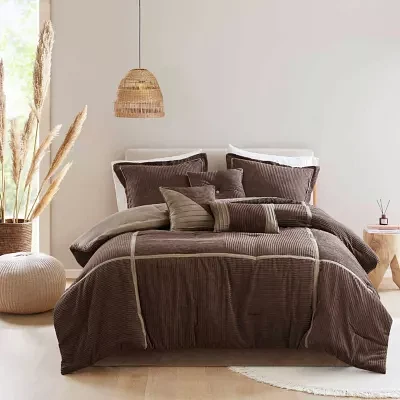 Madison Park Houston Micro Corduroy 7-pc. Lightweight Comforter Set