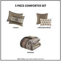 Madison Park Stacia Str 5-pc. Midweight Comforter Set