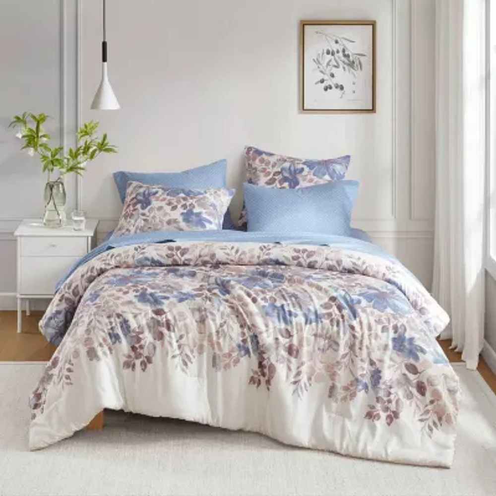 Madison Park Essentials Piper Floral 7-pc. Midweight Comforter Set