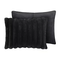 Madison Park Dahlia Faux Fur 3-pc. Midweight Comforter Set