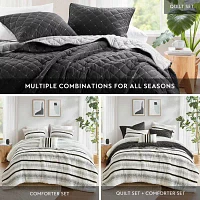 Madison Park Bianca Stripe 7-pc. Midweight Comforter Set