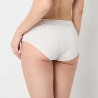 Arizona Body Cotton with Lace Hipster Panty