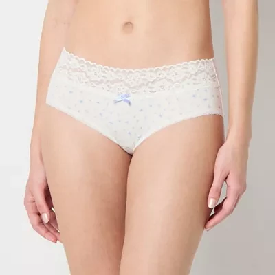 Arizona Body Cotton with Lace Hipster Panty