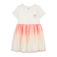 Carter's Toddler Girls Short Sleeve Fitted Tutu Dress