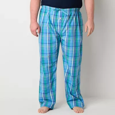 St. John's Bay Mens Big and Tall Poplin Pajama Pants