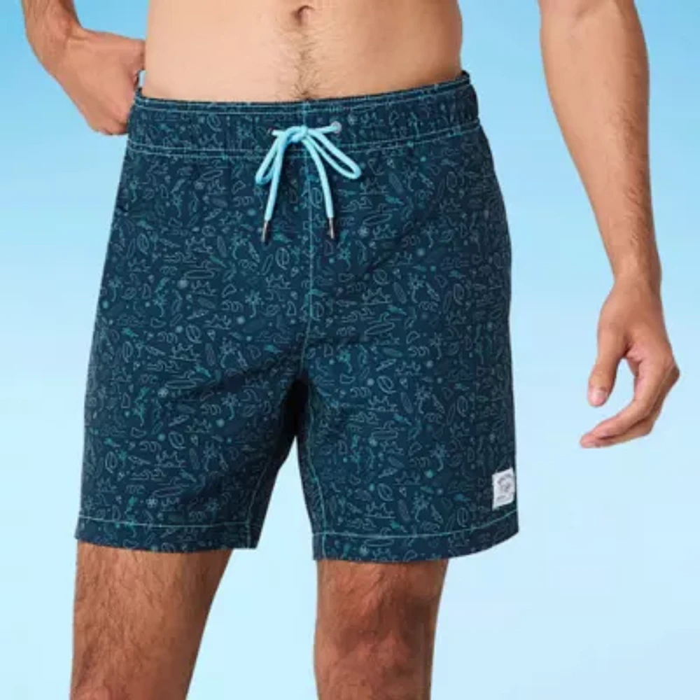Beach Bros. Mens Breathable Drawstring Waist Swim Trunks